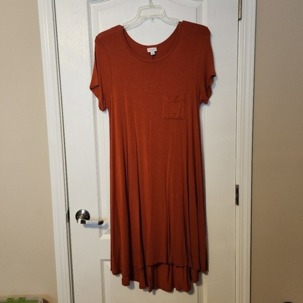 LuLaRoe Carly, size L (Copper/Burnt Orange)
